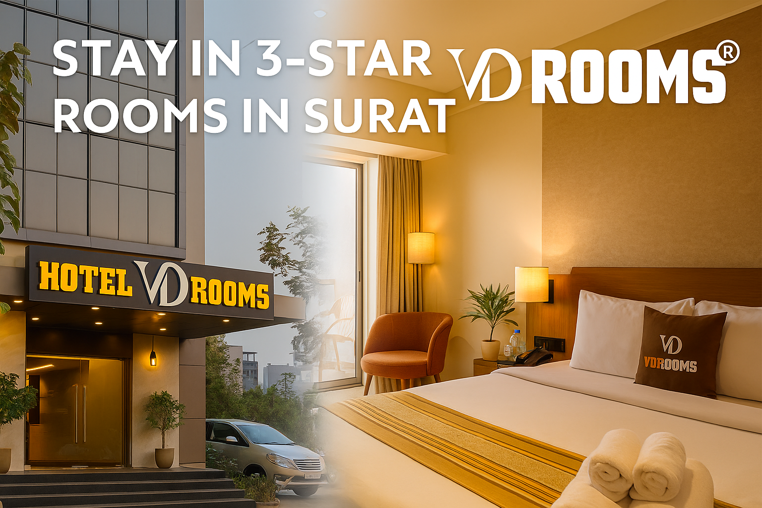Why Choose 3-Star Rooms in Surat at Hotel VD Rooms?
