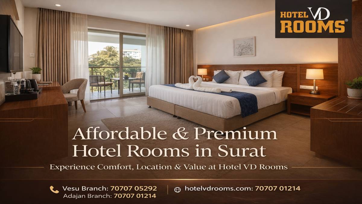 Affordable & Premium Hotel Rooms in Surat Near Transport Hubs