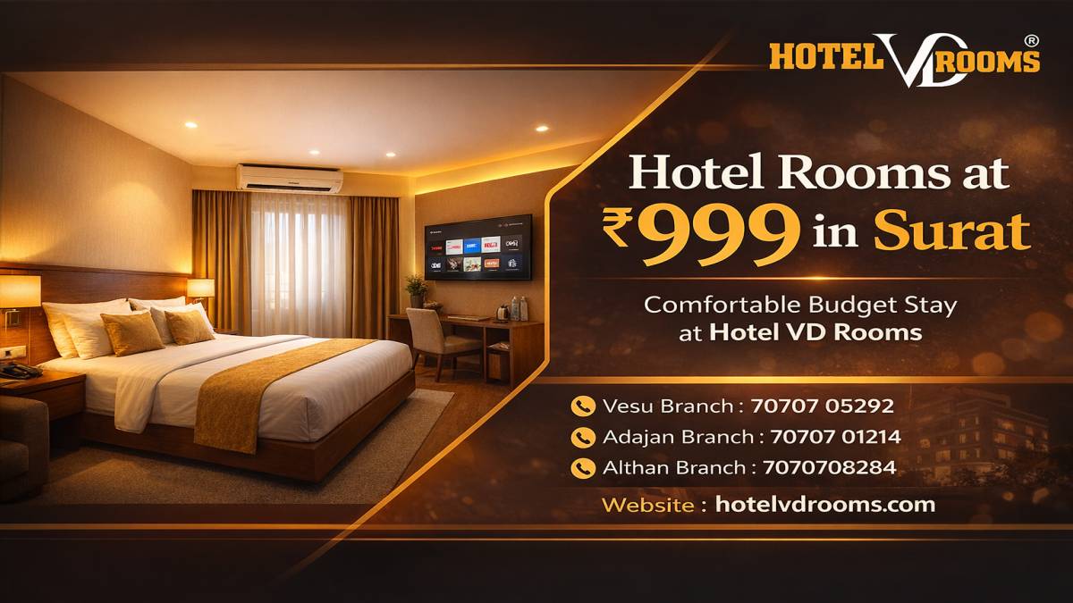 Hotel Rooms at 999 in Surat at Hotel VD Rooms Hotel Rooms at 999 in Surat at Hotel VD Rooms