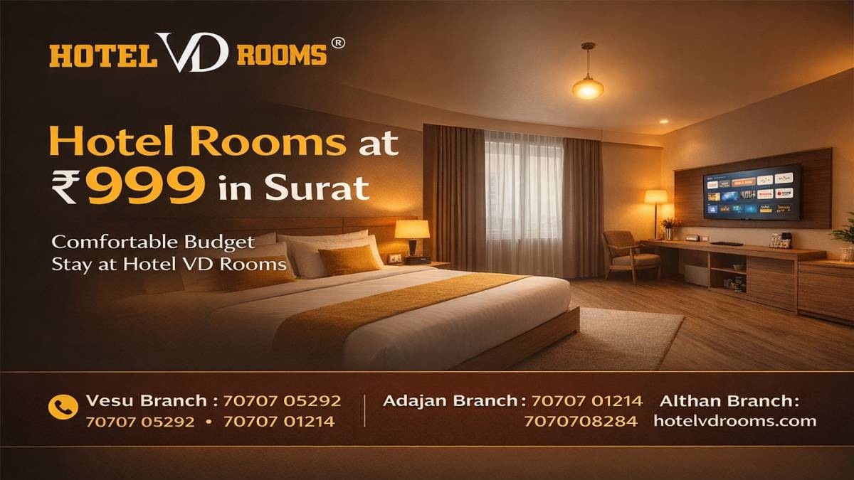 Hotel Rooms at 999 in Surat: Affordable Stay for Travelers Hotel Rooms at 999 in Surat: Affordable Stay for Travelers