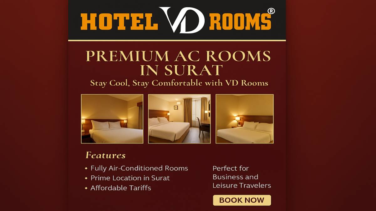 Why People Searching &ldquo;AC Rooms Near Me in Surat&rdquo; Choose Hotel VD Rooms Again & Again