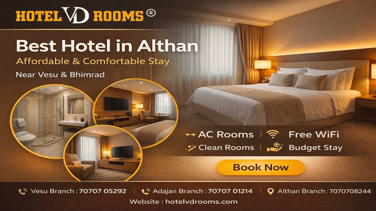 Best Hotel in Althan: Affordable Stay at Hotel VD Rooms Best Hotel in Althan: Affordable Stay at Hotel VD Rooms