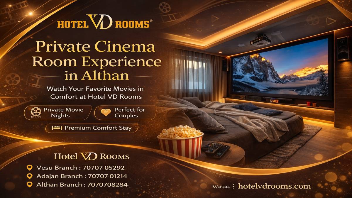 Cinema Room in Althan Surat at Hotel VD Rooms Cinema Room in Althan Surat at Hotel VD Rooms