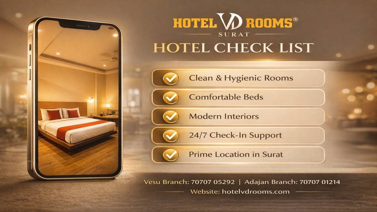Surat Top Hotels for Location Advantage &ndash; Hotel VD Rooms Delivers